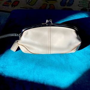 Coach leather wristlet